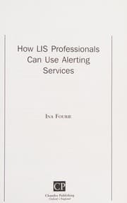 Tapa de How LIS professionals can use alerting services
