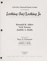 Tapa de Looking Out/Looking In