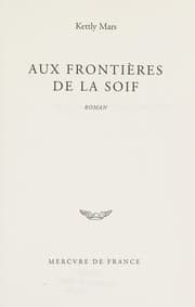 Tapa de Aux frontières de la soif
