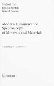 Tapa de Modern luminescence spectroscopy of minerals and materials