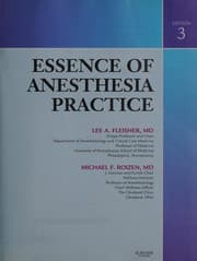 Tapa de Essence of anesthesia practice