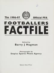 Tapa de The official PFA footballer's factfile, 1996-97