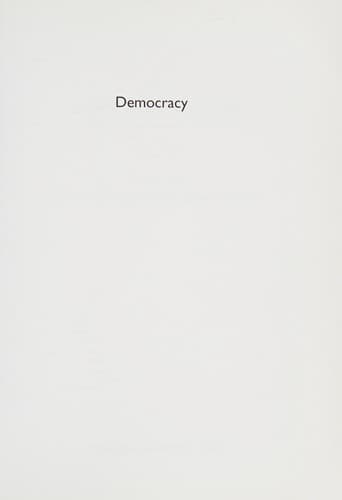 Tapa de Democracy