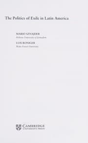 Tapa de The politics of exile in Latin America