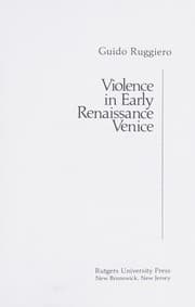 Tapa de Violence in early Renaissance Venice