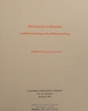 Tapa de Excellence in singing