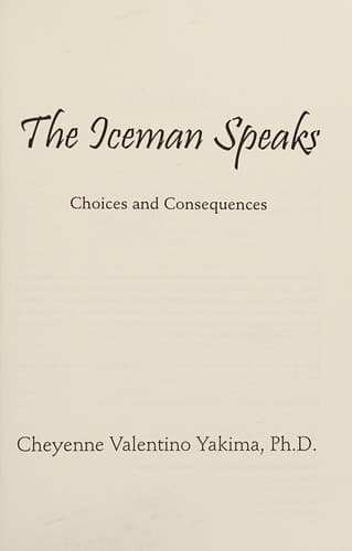 Tapa de The Iceman speaks