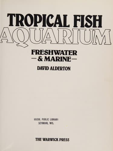 Tapa de Tropical fish aquarium