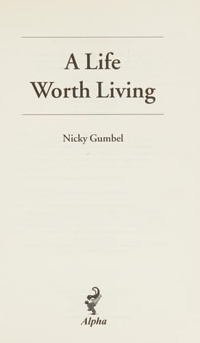Tapa de Life Worth Living