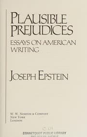 Tapa de Plausible Prejudices