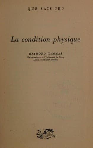 Tapa de La condition physique