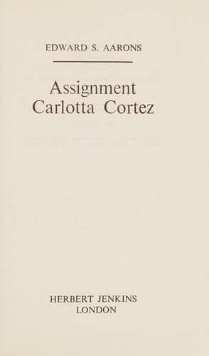 Tapa de Assignment Carlotta Cortez.