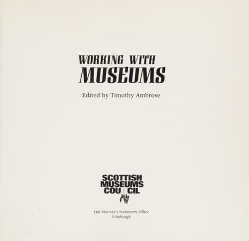 Tapa de Working with Museums