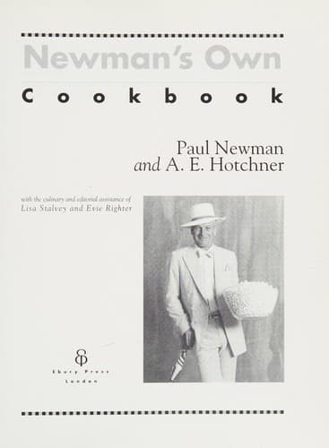 Tapa de Newman's own cookbook