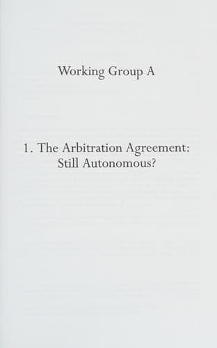 Tapa de International Arbitration