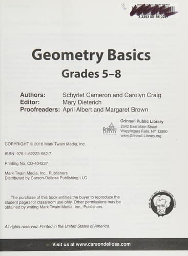Tapa de Geometry basics