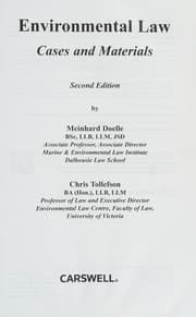Tapa de Environmental law