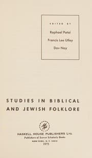 Tapa de Studies in Biblical and Jewish folklore