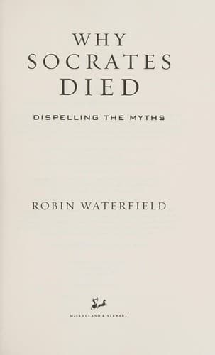 Tapa de Why Socrates died