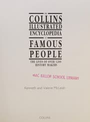 Tapa de The Collins Illustrated Encyclopedia of Famous People