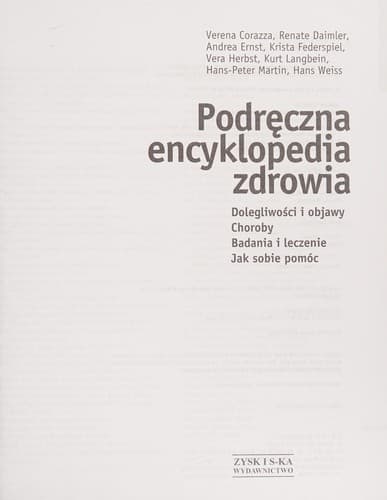 Tapa de Podręczna encyklopedia zdrowia