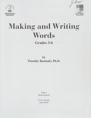Tapa de Making and Writing Words