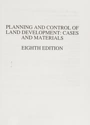 Tapa de Planning and control of land development