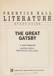 Tapa de The great Gatsby, F. Scott Fitzgerald
