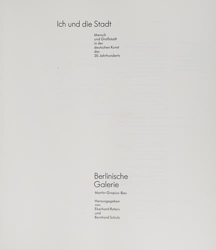 Tapa de Ich und die Stadt