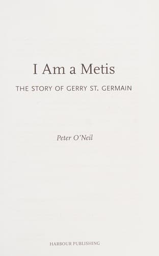 Tapa de I Am a Metis
