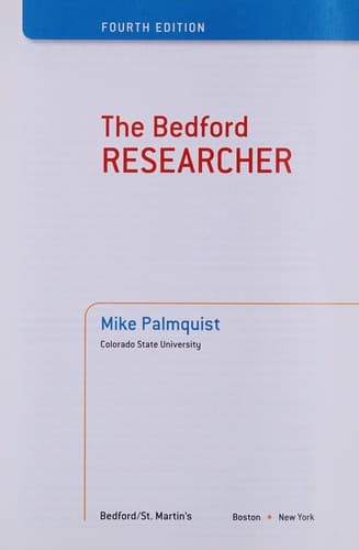 Tapa de The Bedford researcher
