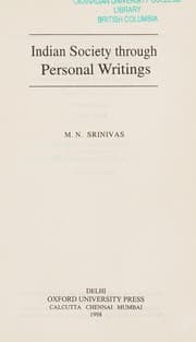 Tapa de Indian society through personal writings