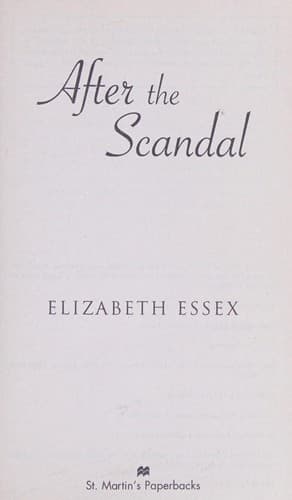 Tapa de After the Scandal