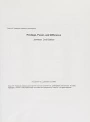 Tapa de Cram101 textbook outlines to accompany Privelege, power, and difference, Johnson, 2nd edition