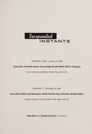 Tapa de Suspended Instants