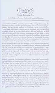 Tapa de Planning and diversity in the city
