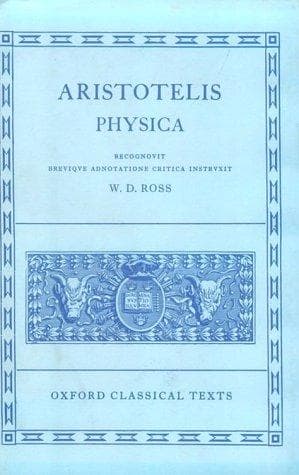 Tapa de Physica (Oxford Classical Texts Ser)