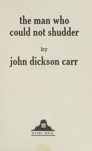 Tapa de The man who could not shudder