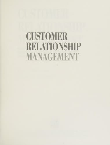 Tapa de Customer relationship management