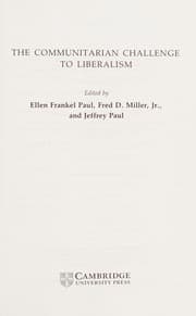 Tapa de The communitarian challenge to liberalism