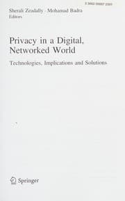 Tapa de Privacy in a Digital, Networked World