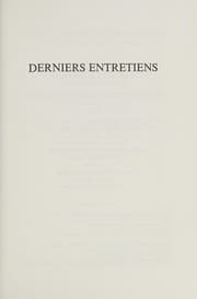 Tapa de Derniers entretiens avec ses sœurs