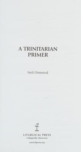 Tapa de A trinitarian primer