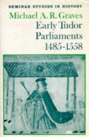 Tapa de Early Tudor parliaments, 1485-1558