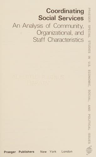 Tapa de Coordinating social services