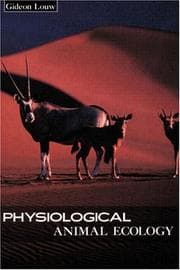 Tapa de Physiological animal ecology