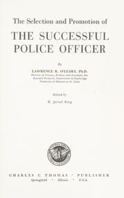 Tapa de The selection and promotion of the successful police officer