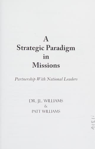 Tapa de A strategic paradigm in missions