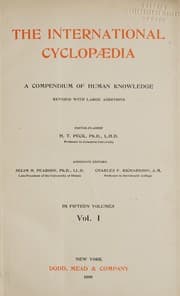 Tapa de The International cyclopaedia