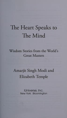 Tapa de Heart Speaks to The Mind